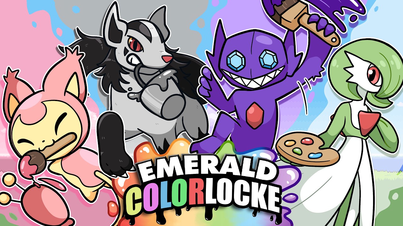 Прохождение Pokemon Emerald в режиме Nuzlocke ТОЛЬКО с одним цветом