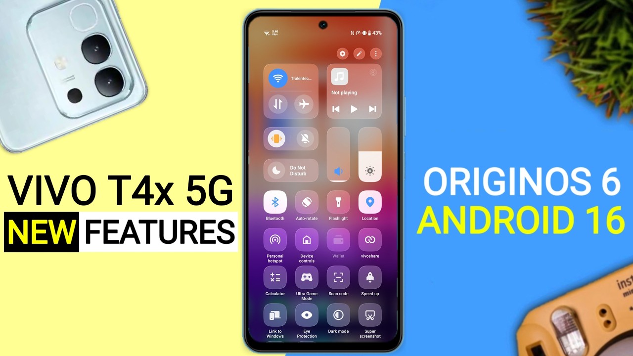 Vivo T4x 5G OriginOS 6 Update - 20+ Amazing Features | Android 16 New Update T4x