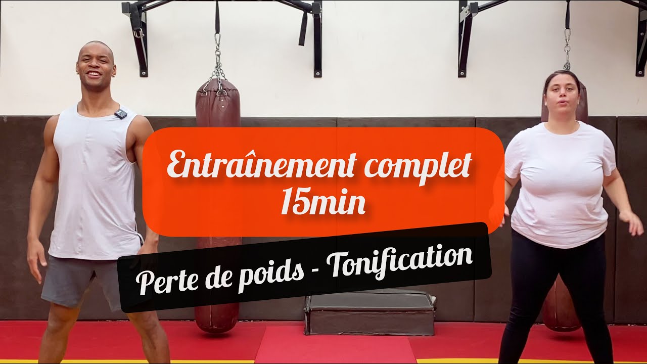 Entrainement complet 15min pour les personnes en surpoids / obésité