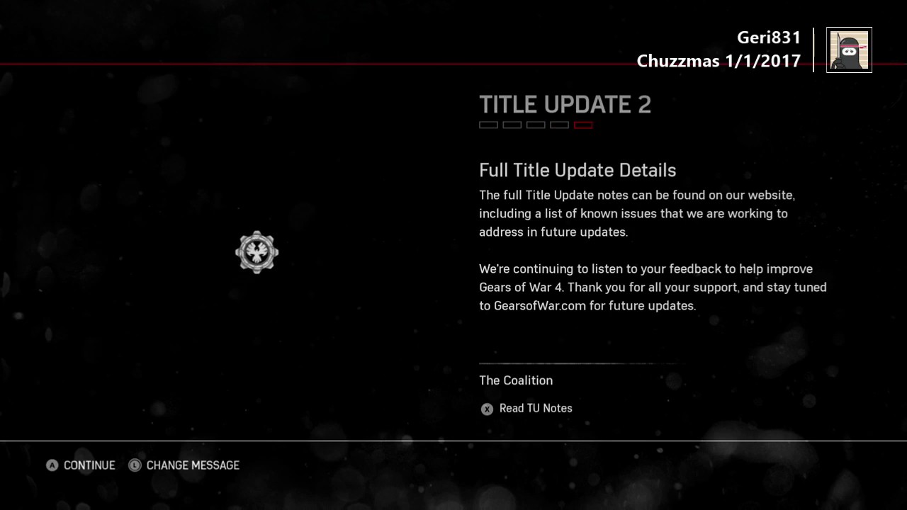 Gears of War 4 FREE Chuzzmas Emblem!