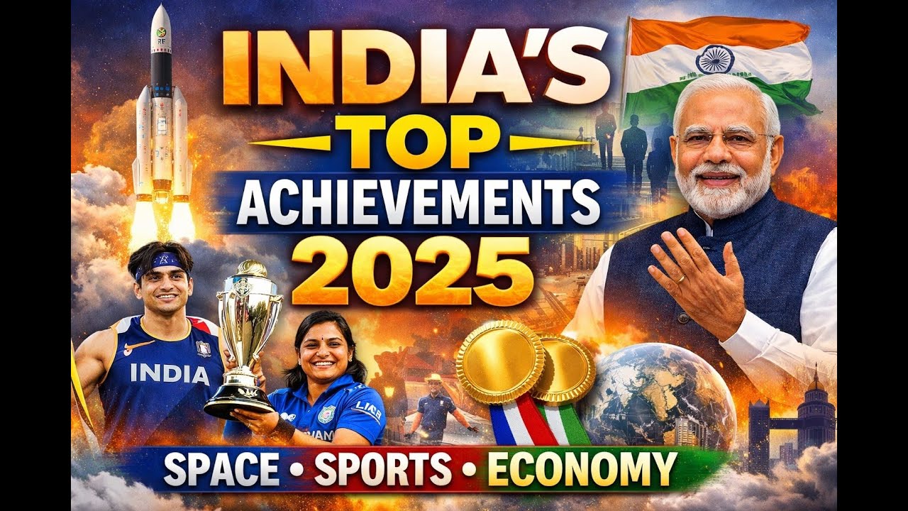 India&rsquo;s Top Achievements in 2025 | Space, Sports, Economy & Global Power
