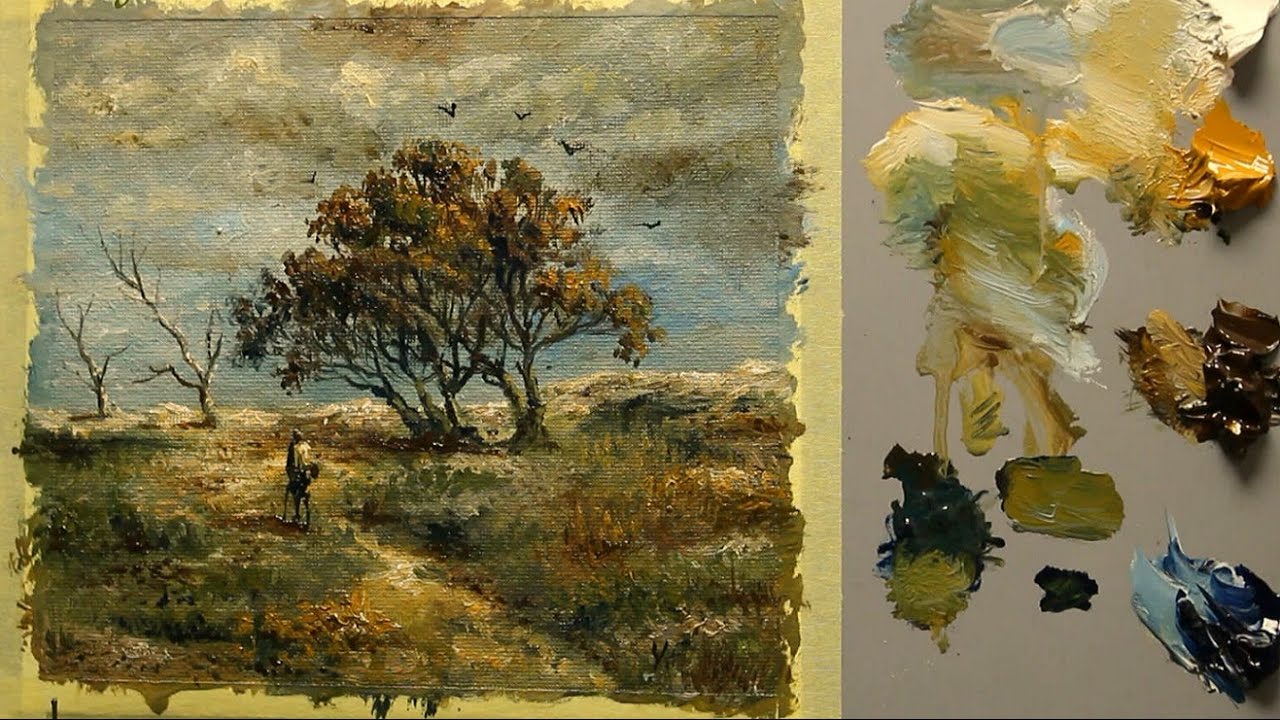 Oil Painting Landscape ( hot atmosphere ) With Yasser Fayad