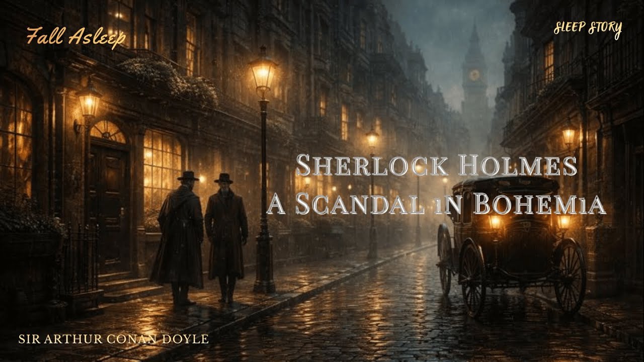 Fall Asleep Fast 🔥 Cozy Fire Sounds + Sherlock Holmes Sleep Story