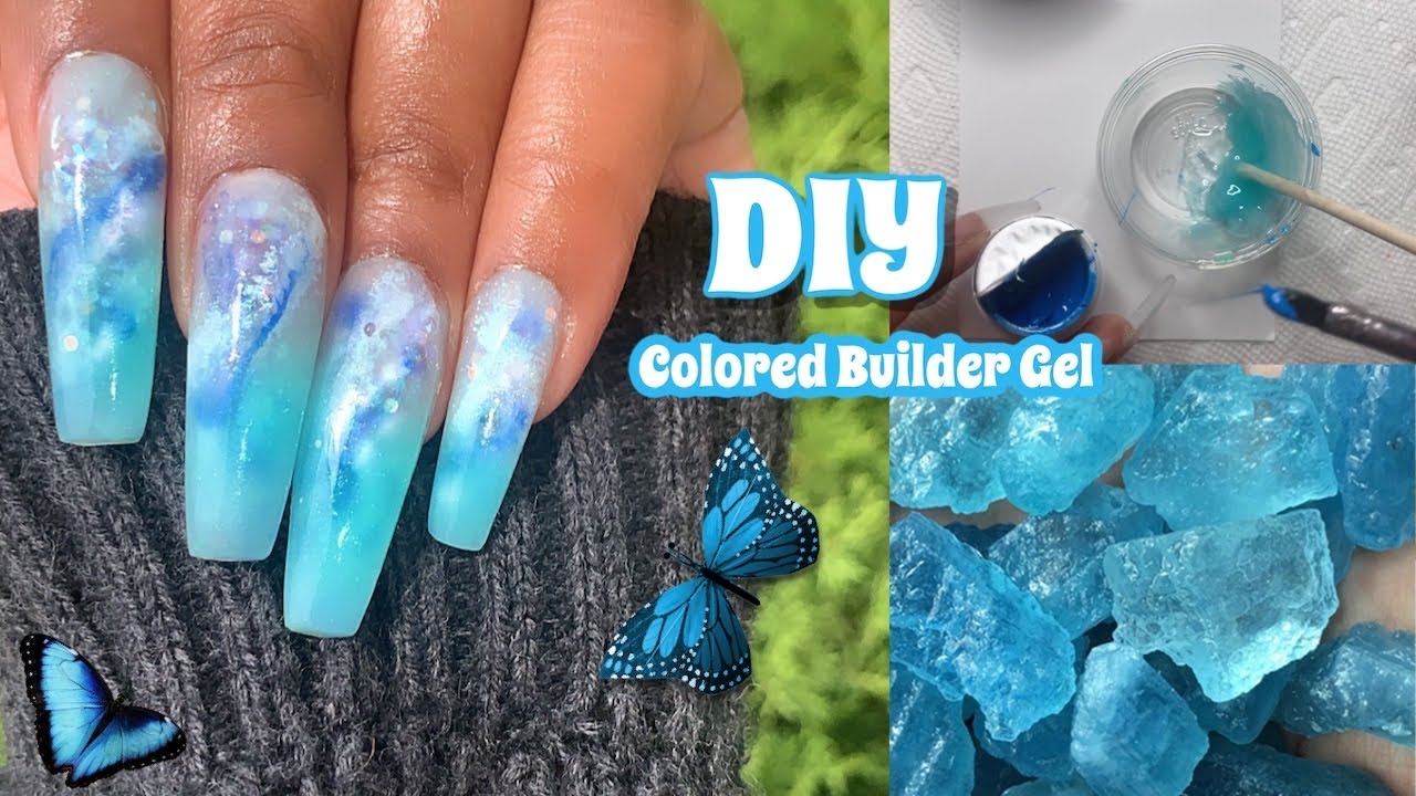 HOW TO DO YOUR OWN BUILDER GEL NAILS AT HOME (DIY CUSTOM COLORS)NAIL TUTORIAL FOR BEGINNERS