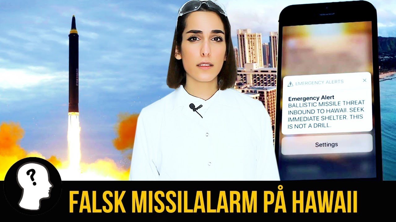 FALSK MISSILALARM P&Aring; HAWAII