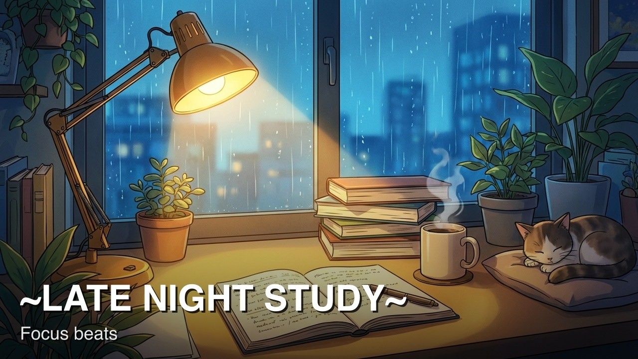 Lofi Rain 🌃 Sakura Dreams ✨ - 1 Hour Chill Beats
