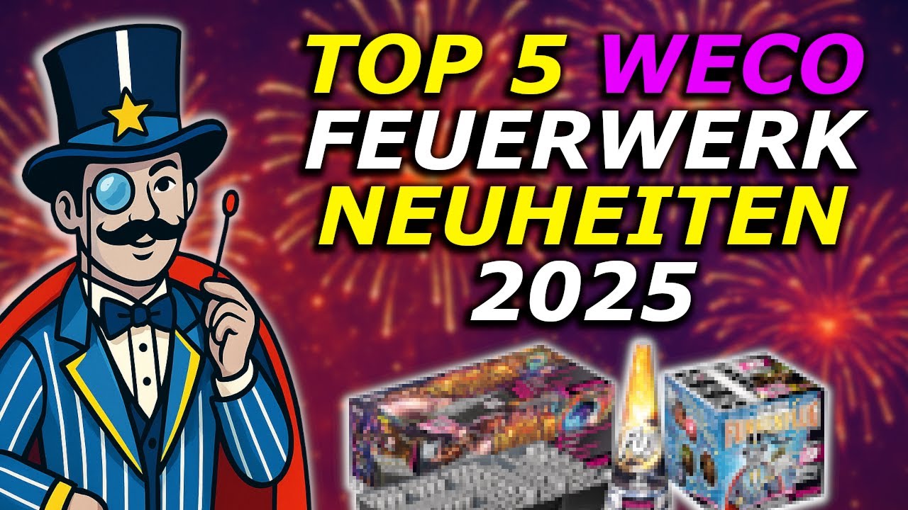 Die BESTEN WECO Feuerwerk NEUHEITEN 2025/26 !