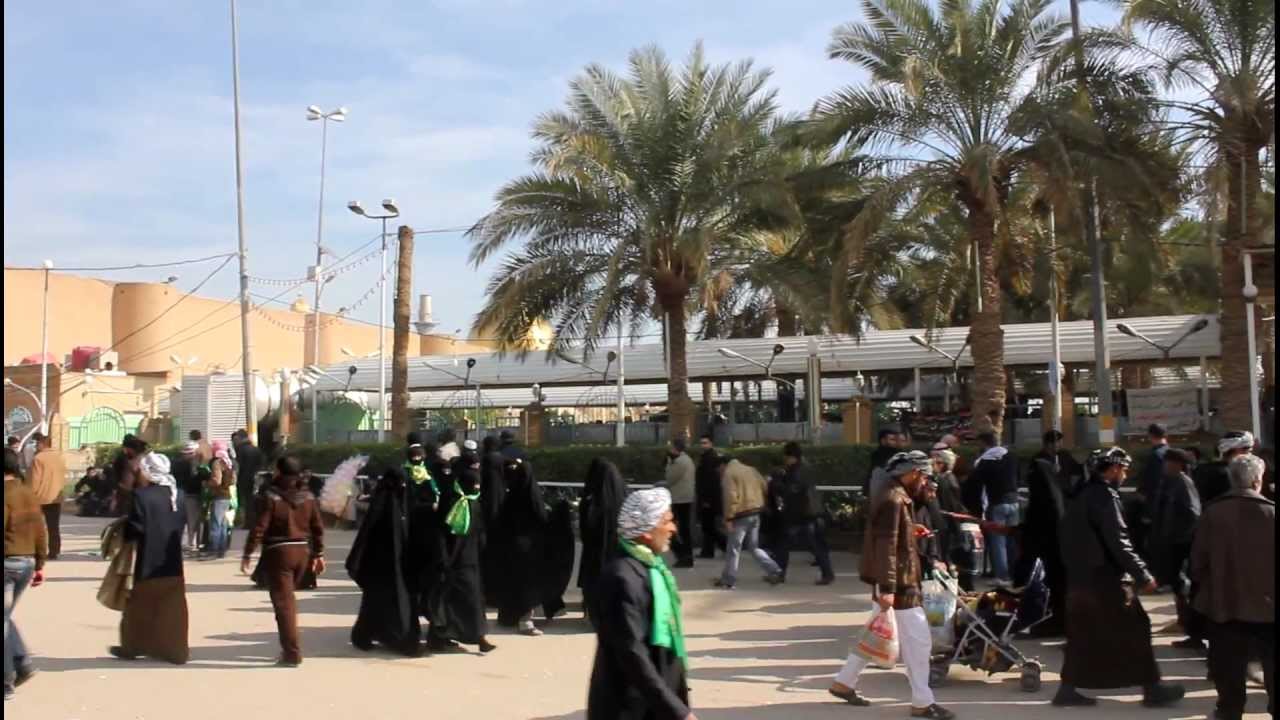 Iraq Kufe - Walking to the mosque of Imam Ali (a.s.) HD