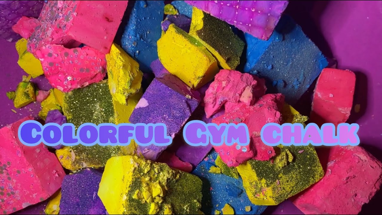 Colorful Gym Chalk | Gym Chalk Asmr | Sleep Aid