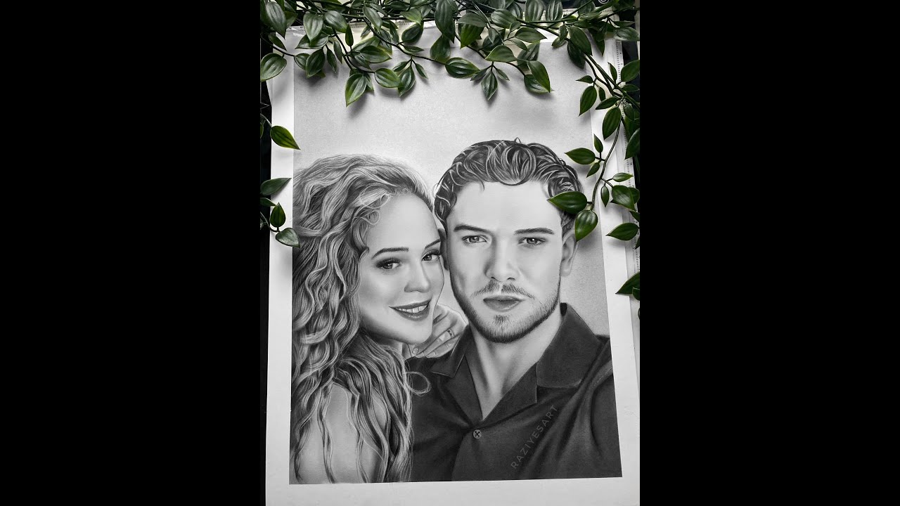 Timelapse portrait drawing Ferdi Kadıoğlu & Sera Vrij