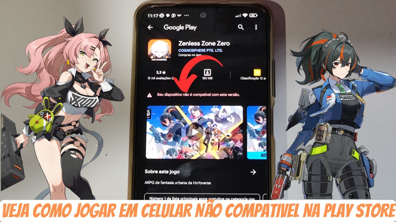 ZENLESS ZONE ZERO COMO BAIXAR E INSTALAR EM CELULAR ANTIGO QUE É INCOMPATÍVEL