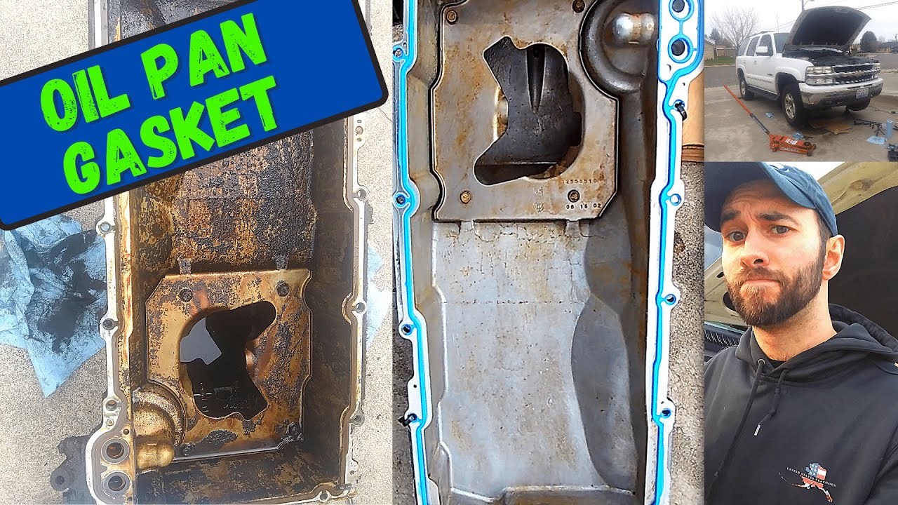 Oil Pan Gasket Replacement 2003 Chevy Tahoe 5.3 LM7 Oil Pickup O-Ring Replacement
