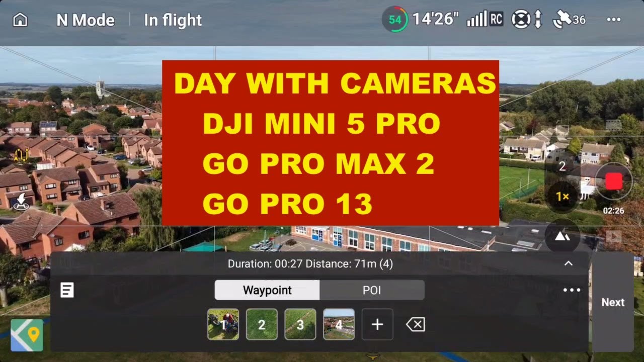День с камерой Dji Mini 5 Go Pro MAX 2 Go Pro 13