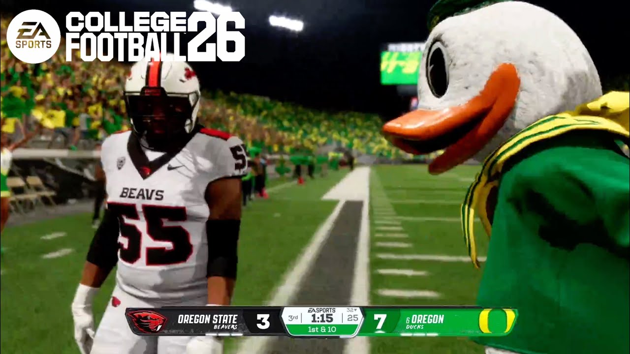 Oregon State v Oregon Ducks College Football 26 Gameplay (Early Access)