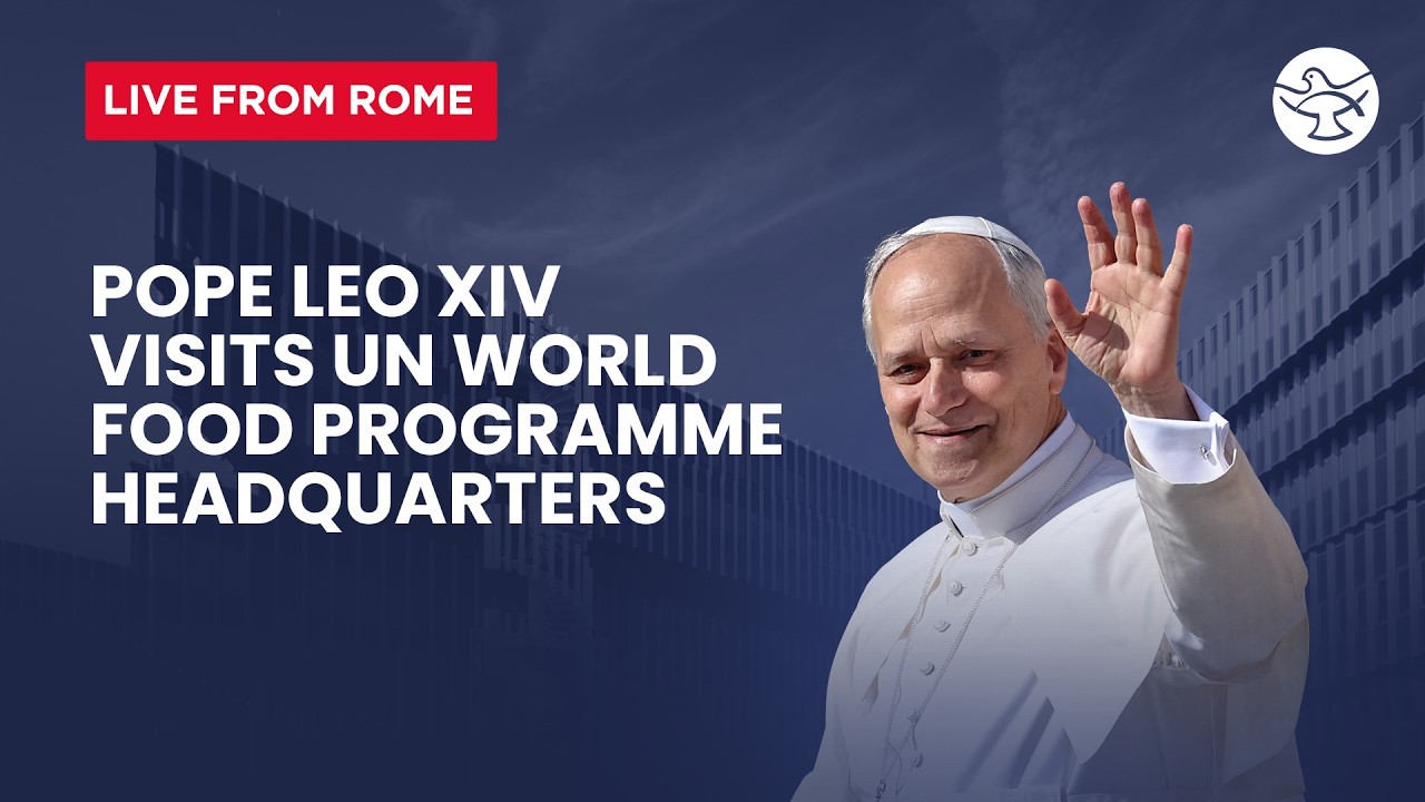 Pope Leo XIV Visits UN World Food Programme Headquarters | LIVE from Rome | June 22