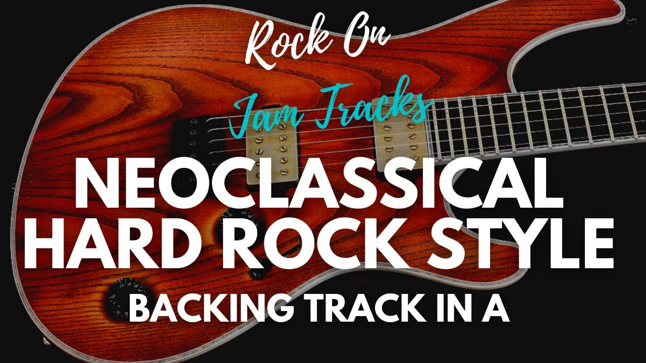 Neoclassical Hard Rock Backing Track For Guitar in A Minor | EPIC 80's ROCK SHRED