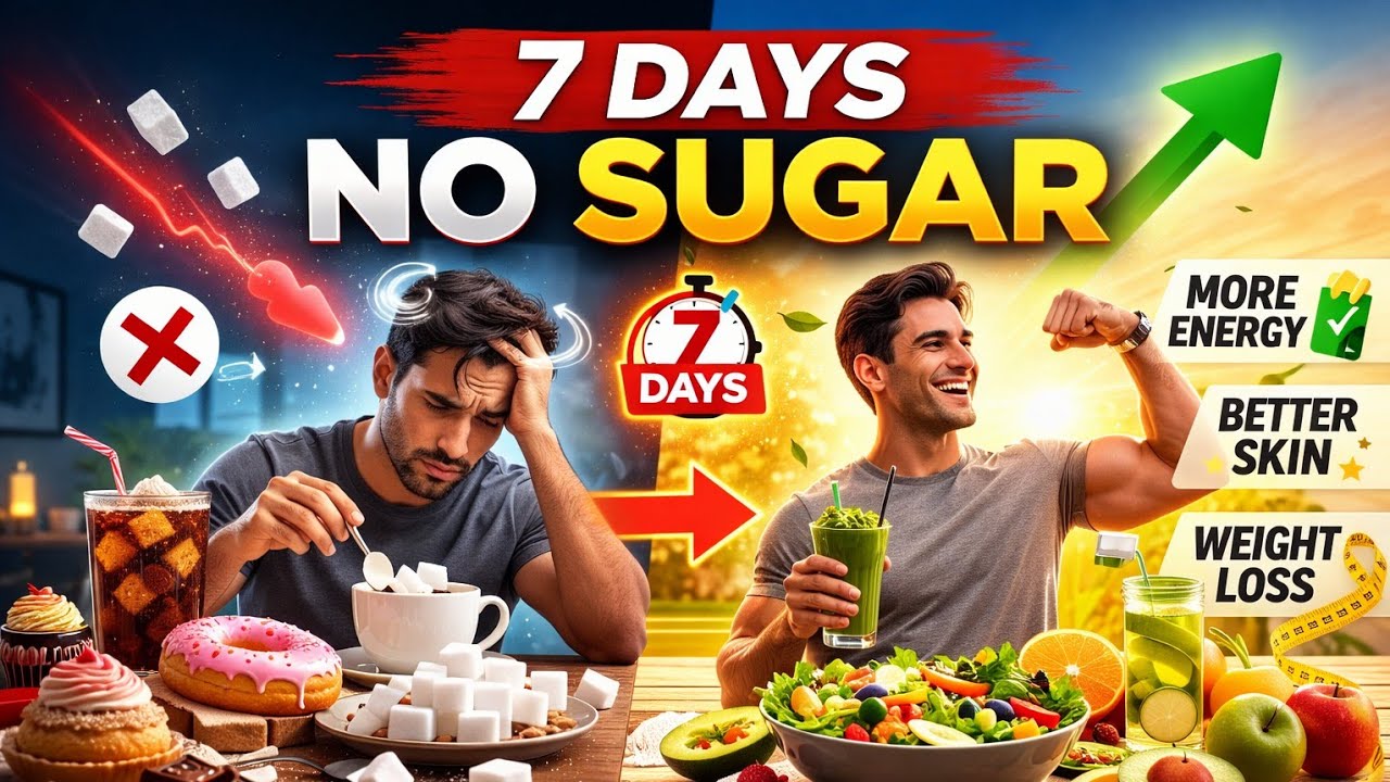 7 Days No Shugar Challange 🤚 See What Happens to Body#shortvideo #youtubeshorts #viral #ai #viral 