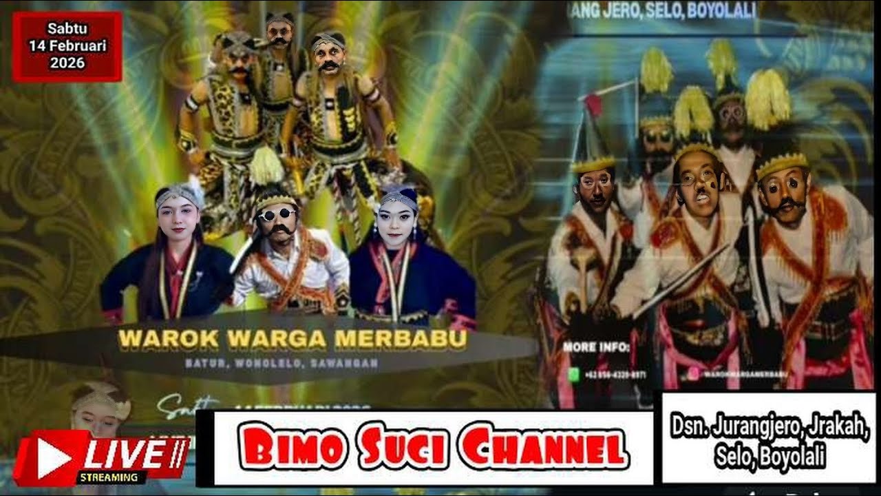 🔴 LIVE PENTAS SENI WAROK WARGA MERBABU BATUR // Live Dsn. Jurangjero, Selo, Boyolali