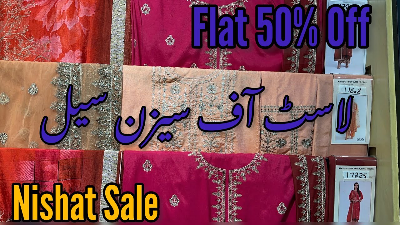 Nishat Flat 50% Off 💕 Nishat Sale end of season ❤️
