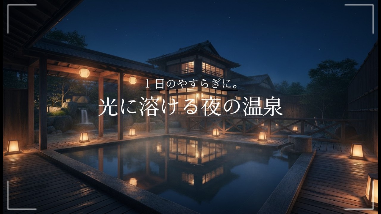 【環境音・ASMR】幻想温泉で心ほどける癒しBGM｜Japanese Healing Music for Relaxation｜疲労回復・自律神経回復