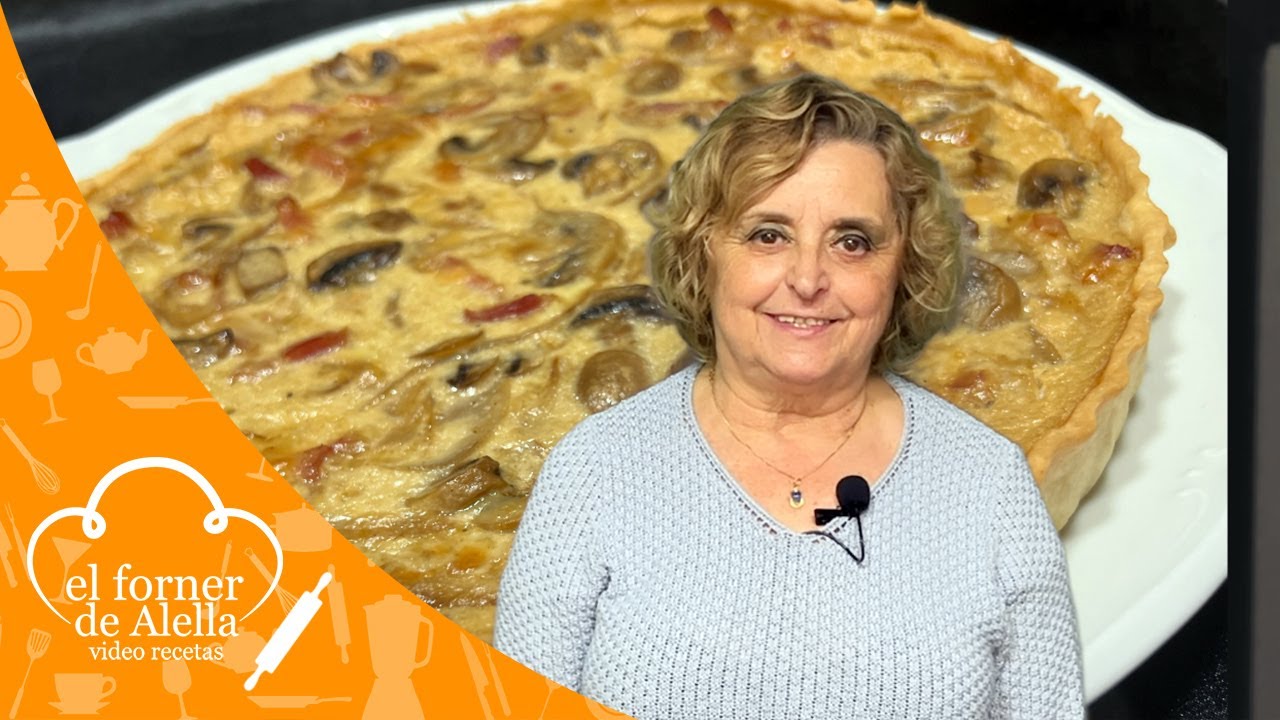 Quiche de Bacon, champiñones y cebolla