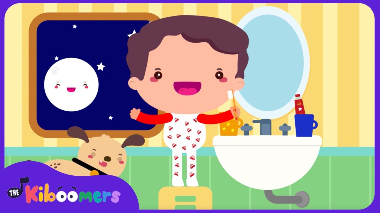 Make Brushing Teeth FUN 🦷✨ With This Amazing Bedtime Song! | The Kiboomers