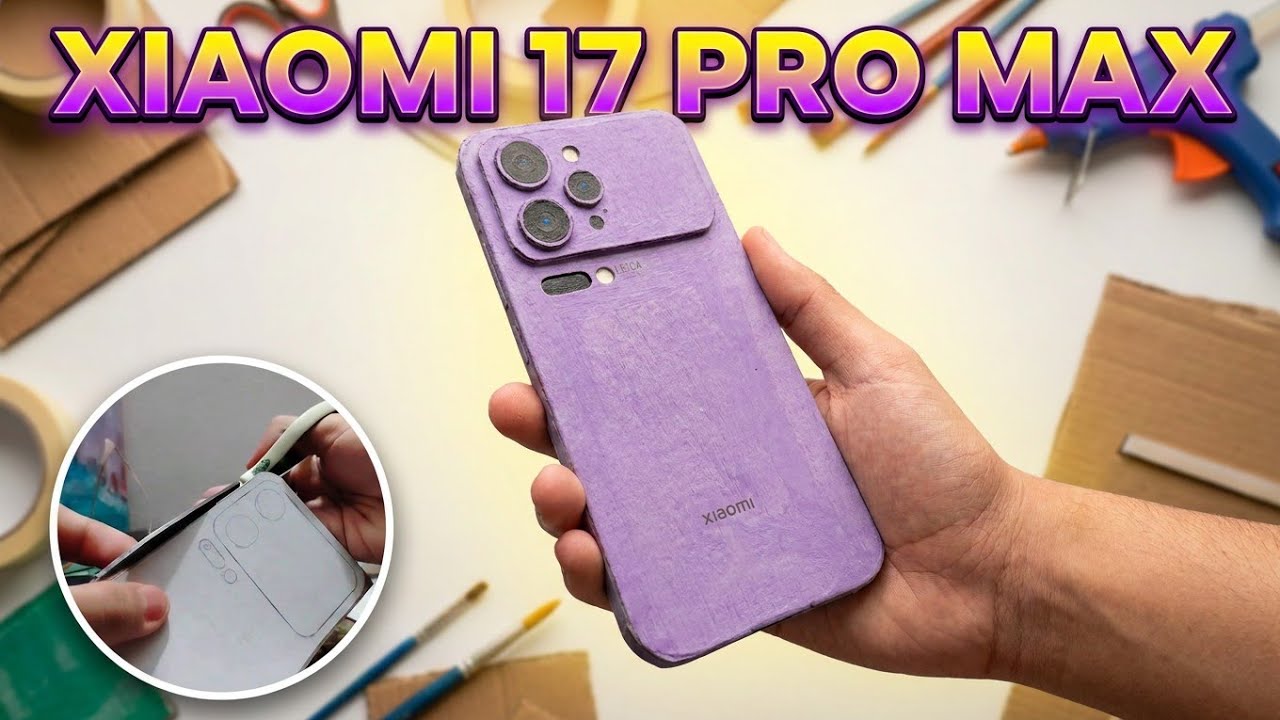 Como Hacer Xiaomi 17 Pro Max de Cartón 💜 (Tutorial) 