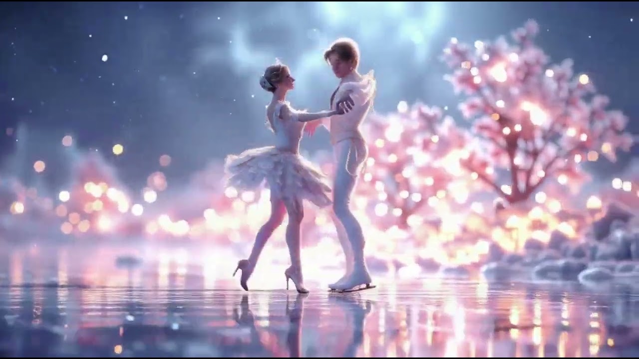 🩰 Winter’s Whisper — Snowy Ballet Waltz | Ice Skating Dance Calm