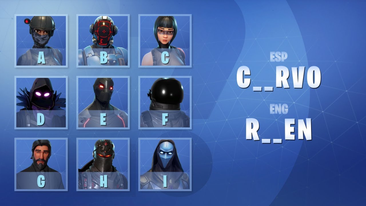 COMPLETA EL NOMBRE Y LOCALIZA LA SKIN - FORTNITE CHALLENGE | tusadivi