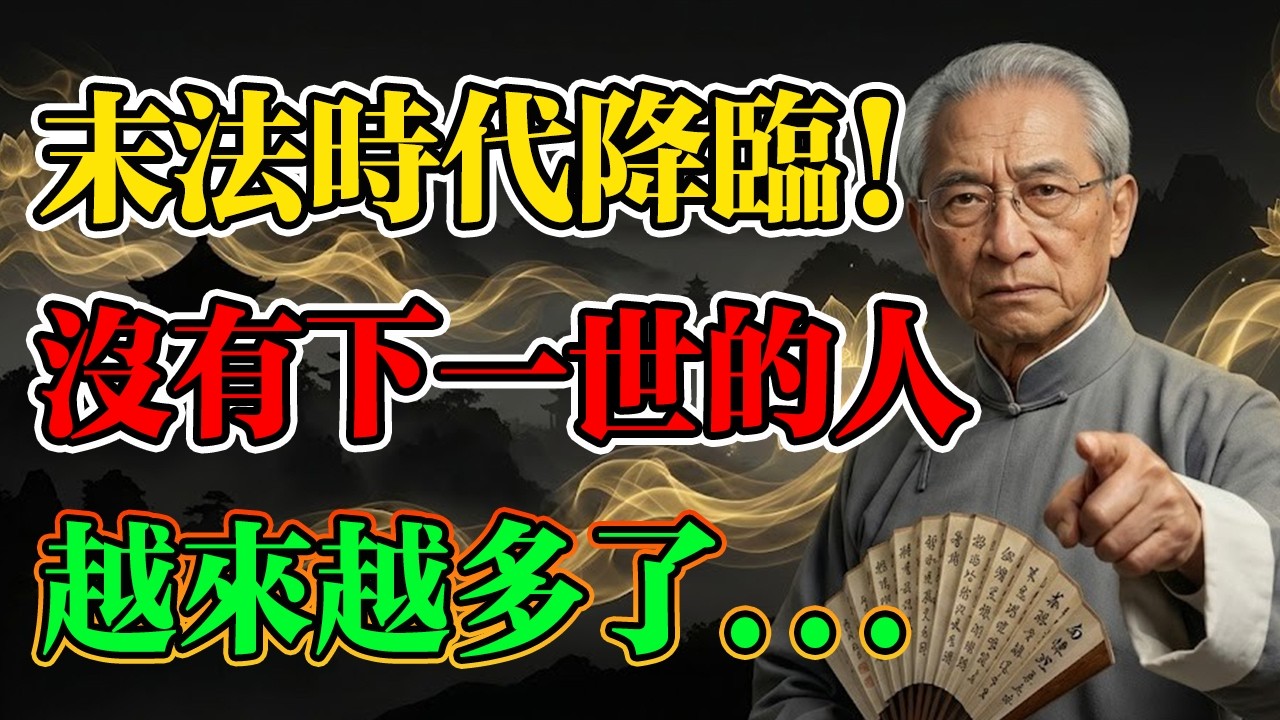 南懷瑾：末法時代已來臨，很多人已經沒有下輩子了，生死簿上全是「空白」！ 揭開「現世報」的重大秘密!