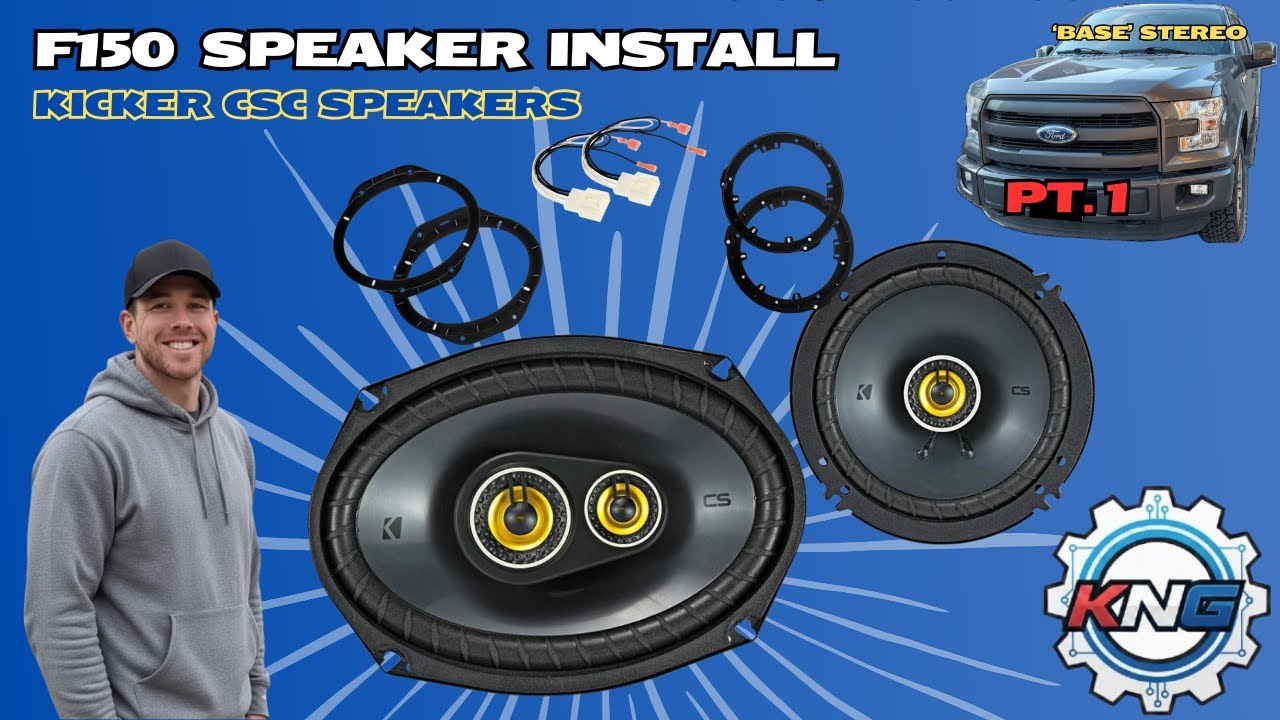 Модернизация акустики для F150 | Установка Kicker CSC на Ford F-150 2015–2020 годов (передние и з...