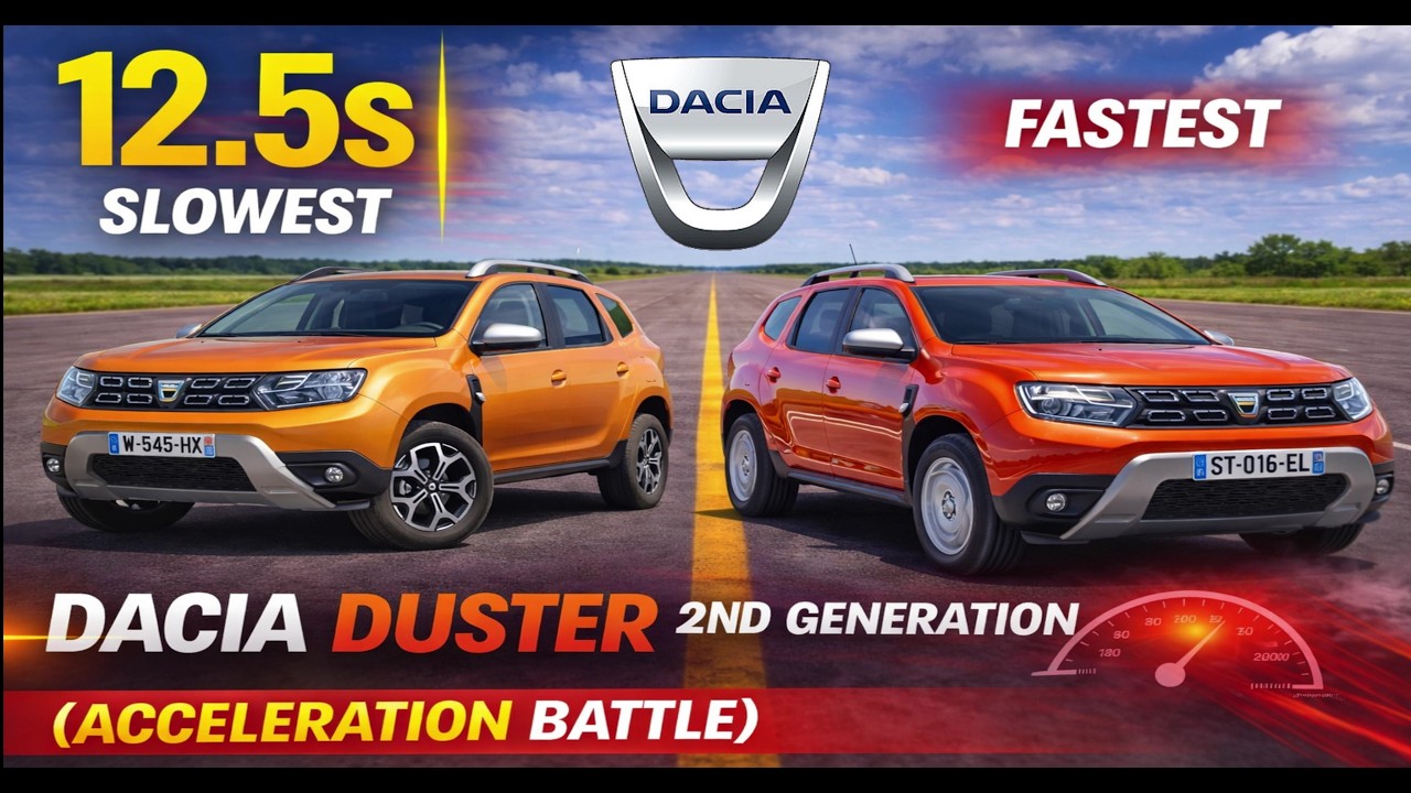 Dacia Duster 2nd Generation (2017–2024) — All Engines Acceleration Battle