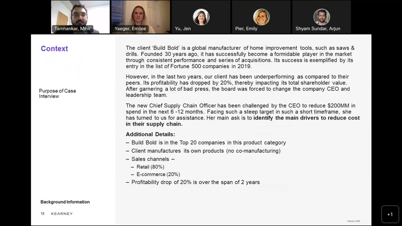Business Analyst Case Workshop | Road to Kearney Webinar