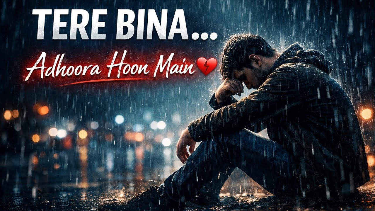Tere Bina Adhoora Hoon Main 💔 | Very Sad Hindi Song 2026 | Heart Touching Breakup Song