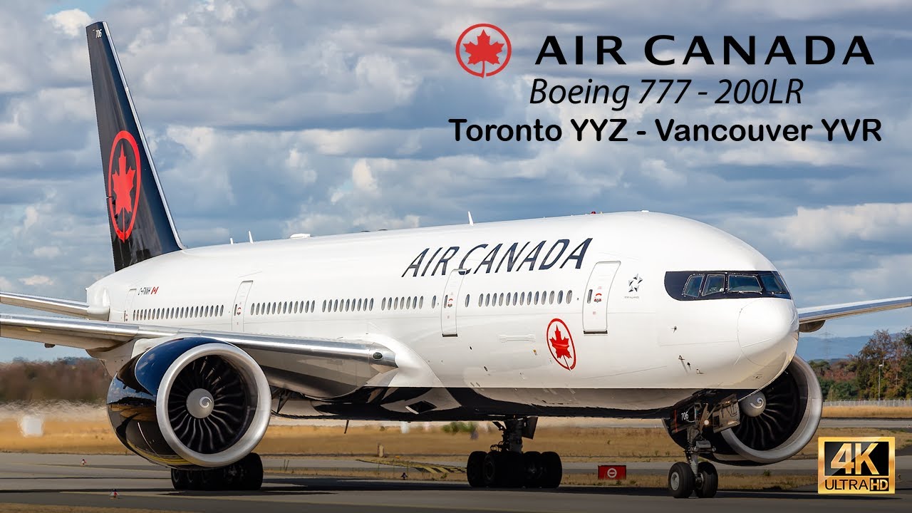 Air Canada Boeing 777-200LR Toronto to Vancouver