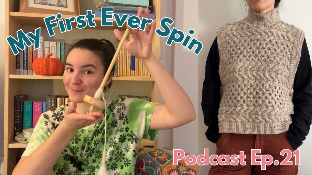 OMG I Spun My First Ever Yarn! Eurus Slipover FO // Knitting Podcast Ep. 21