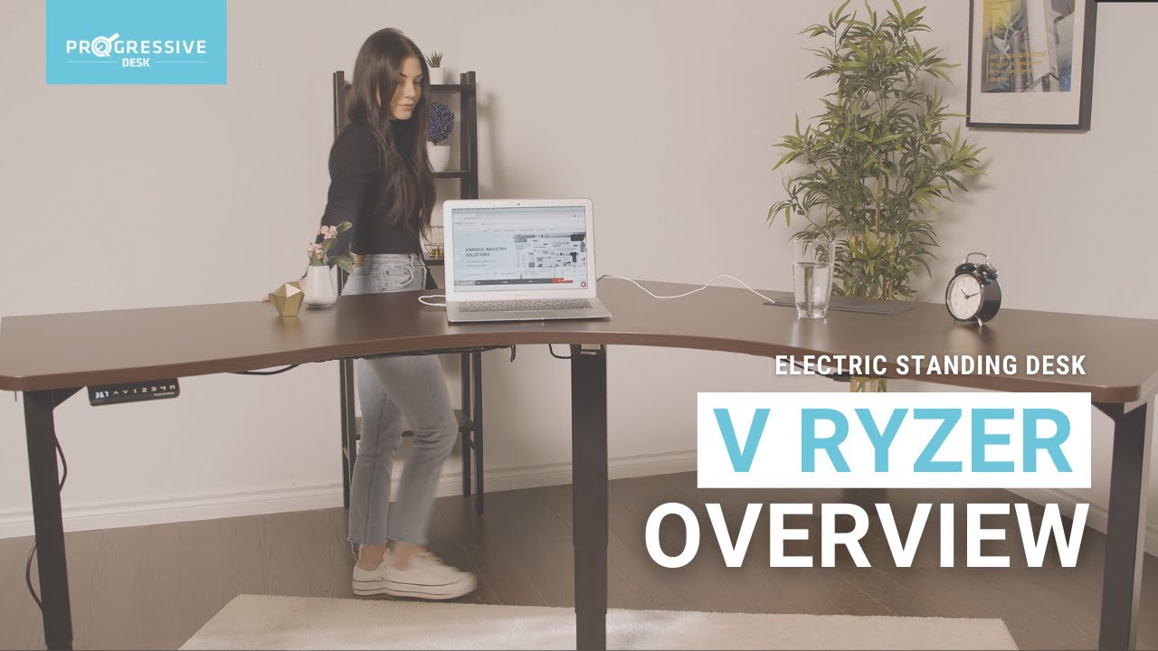 Adjustable V-Shaped Standing Desk | V Ryzer Overview | Progressive Desk