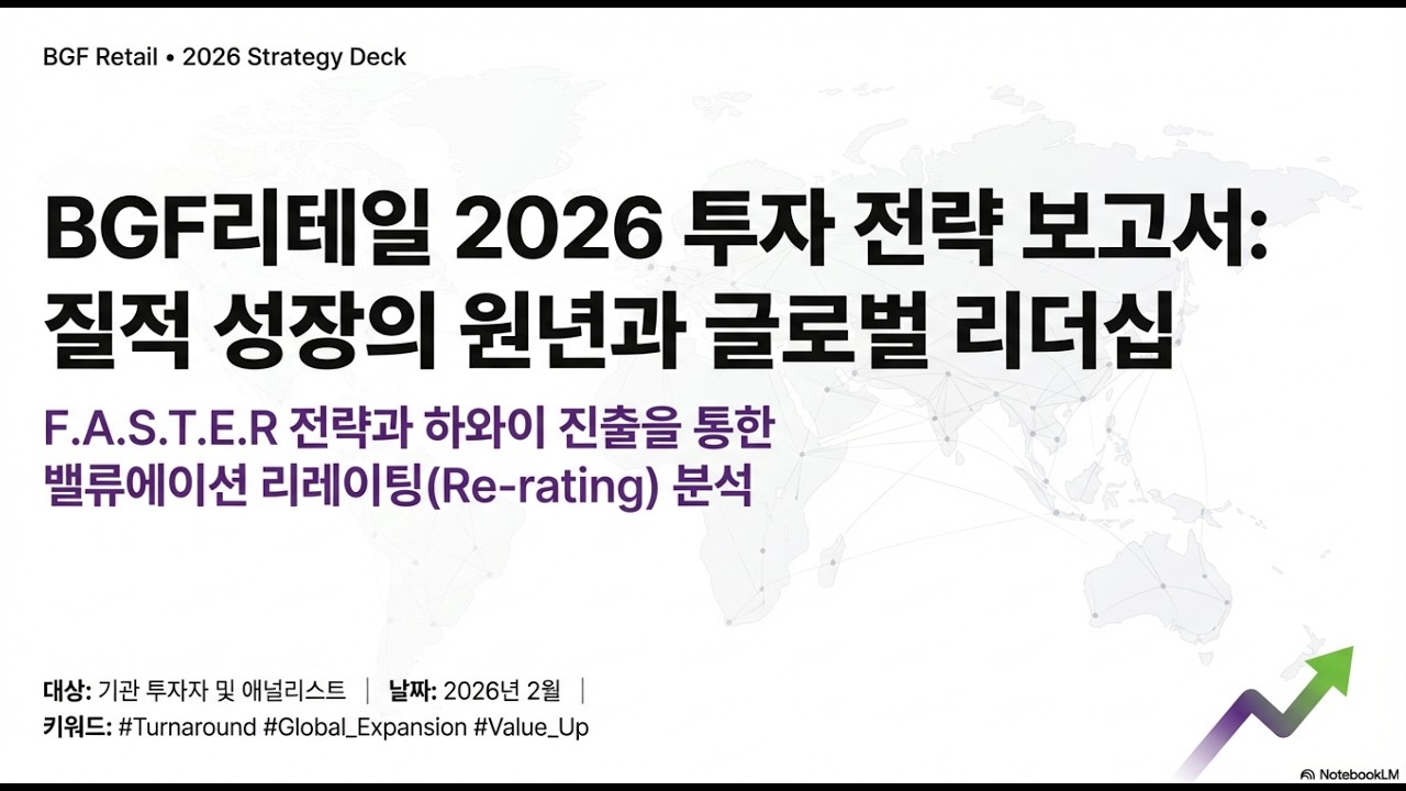 BGF리테일: 투자 전략 및 글로벌 확장 보고서