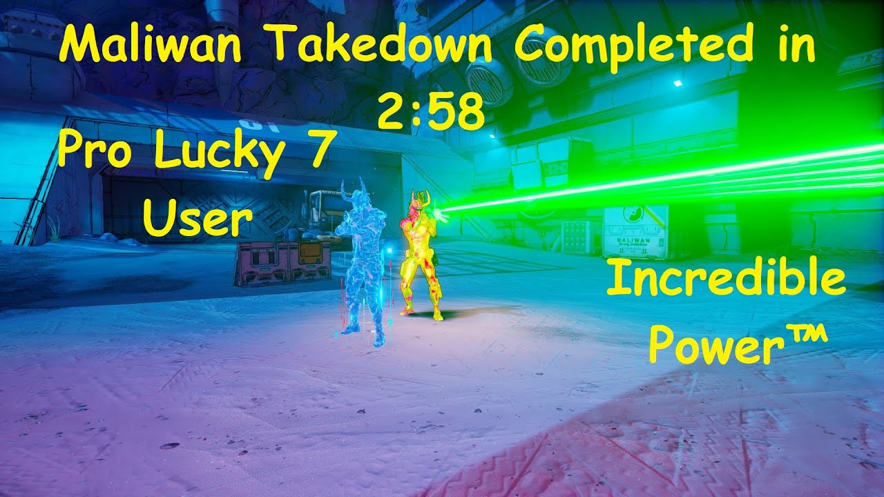 Borderlands 3 Zane World Record (Glitchless) Maliwan Takedown 2:58