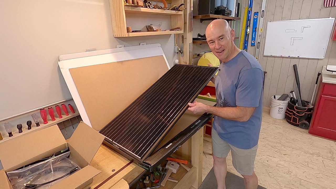 Zamp Obsidian Solar Panel Unboxing and Install on RV Carport