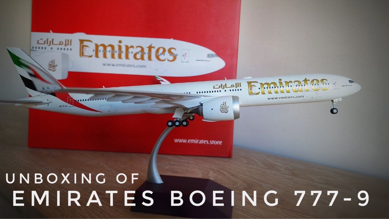 Unboxing of Emirates of Boeing 777-9x 1: 200 Scale #video #geminijetsmodels #unboxing
