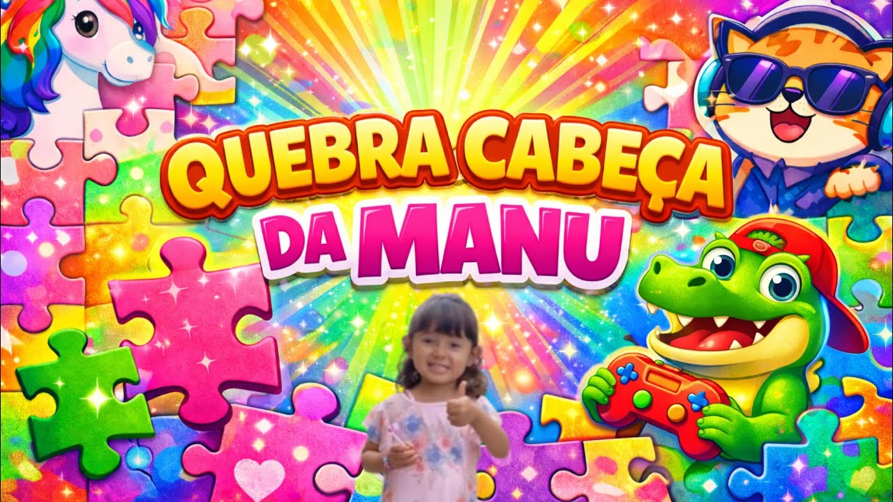 Ajude a Manu, a montar seu primeiro quebra cabeça!