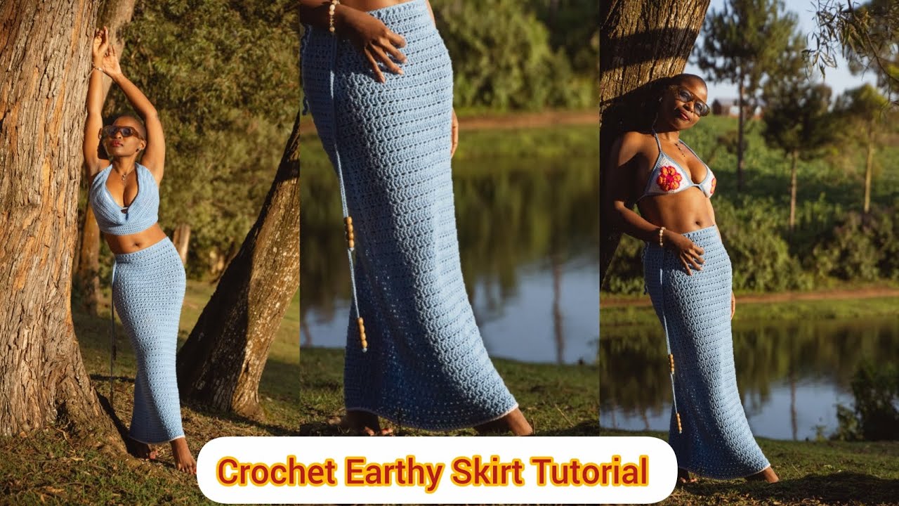 Урок по вязанию юбки для девочки крючком от Marion Crochets