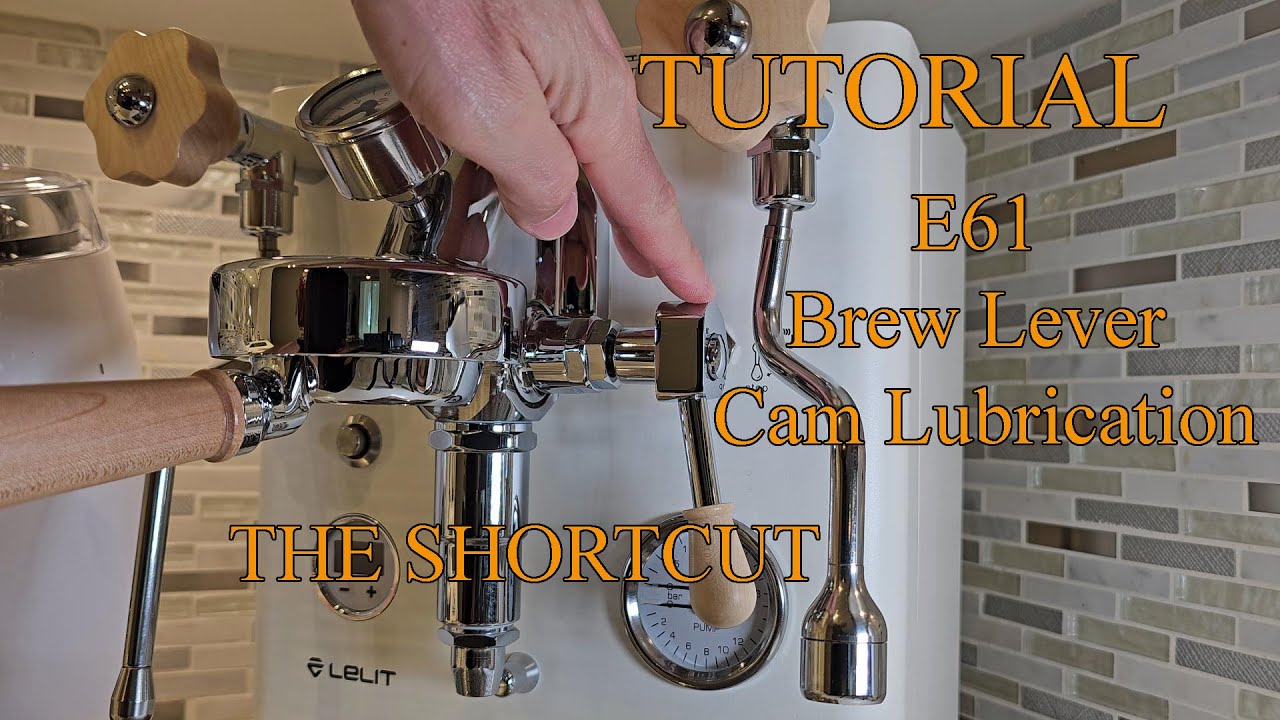 E61 Brew Lever Handle Lubrication Shortcut | How to lubricate your espresso machine's brew lever cam