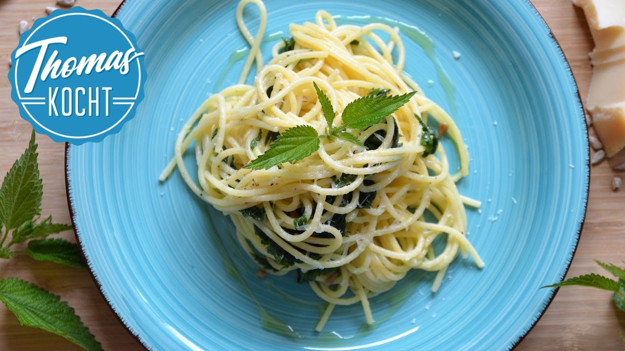 Spaghetti mit Brennnesseln - aussergewöhnlich gut! / Thomas kocht