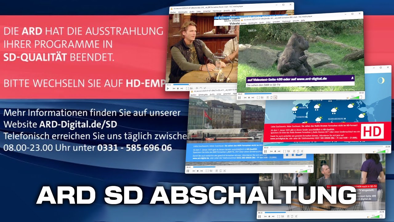 07.01.2025 ARD SD Satellit Abschaltung | SAT-IP Stresstest