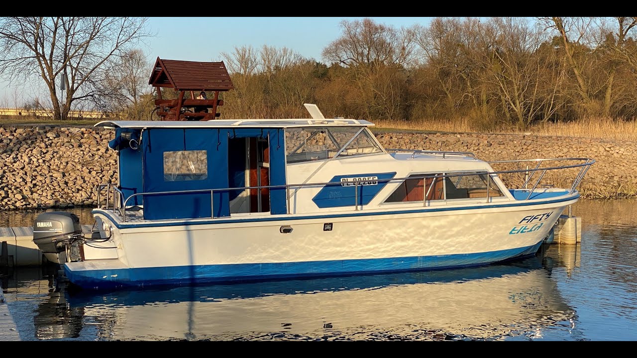 Houseboat 8m, yamaha 25 ł&oacute;dź motorowa kabinowa, jacht kabinowy
