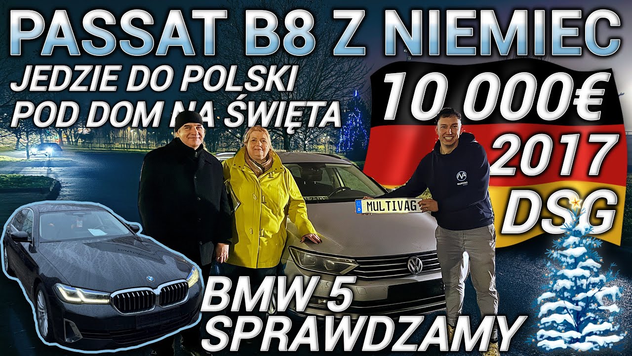 Kupiliśmy Passata B8 i dowieźliśmy go NA ŚWIĘTA pod DOM +GIVEAWAY BMW 530i w Dreźnie! Auto Z Niemiec