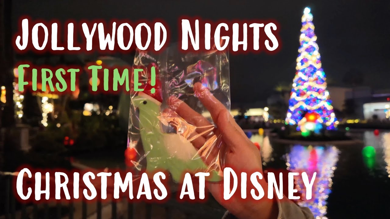 Jollywood Nights First Time | Food + Drink Tour| Sudden Rains | Christmas at Disney World