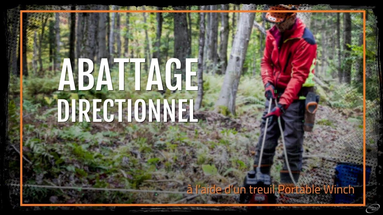 ABATTAGE DIRECTIONNEL À L’AIDE D’UN TREUIL PORTABLE WINCH